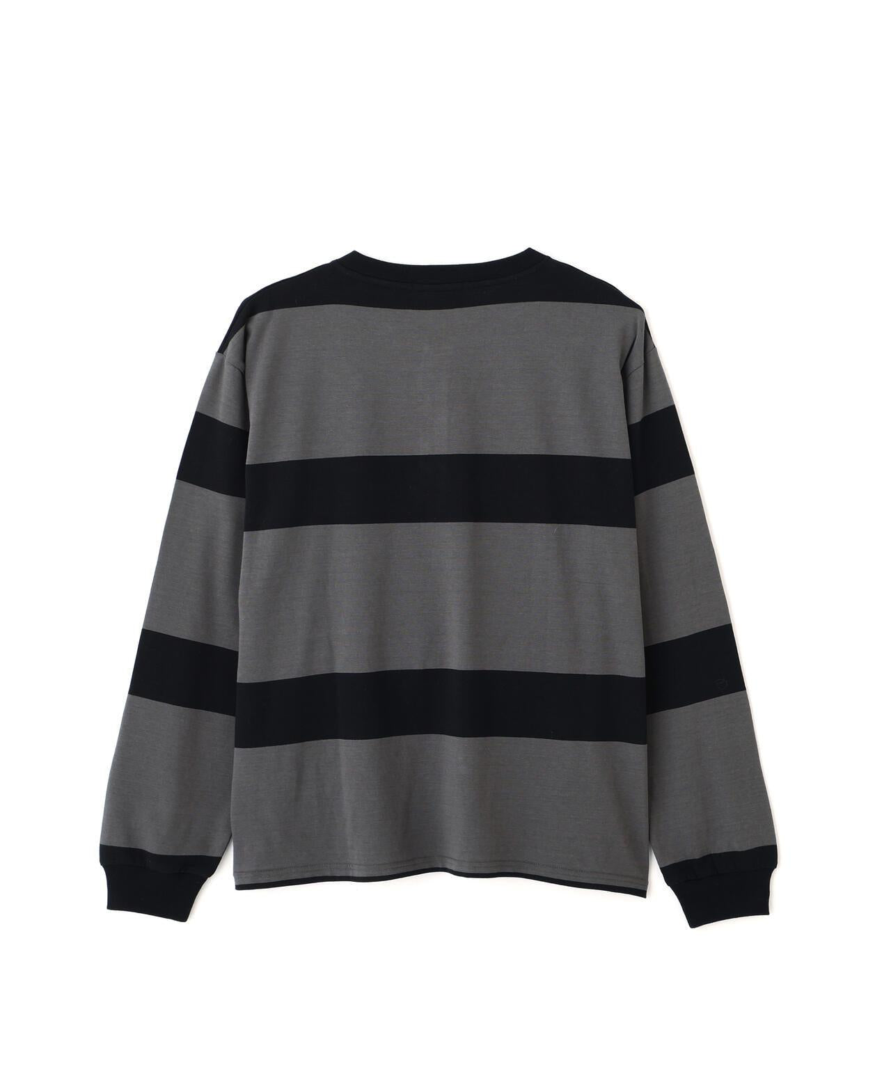 O.G. BORDER HENLEY LS T-SHIRT 條紋亨利領長袖T恤