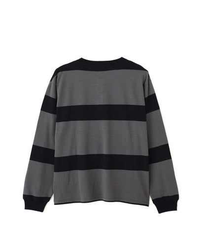 O.G. BORDER HENLEY LS T-SHIRT 條紋亨利領長袖T恤