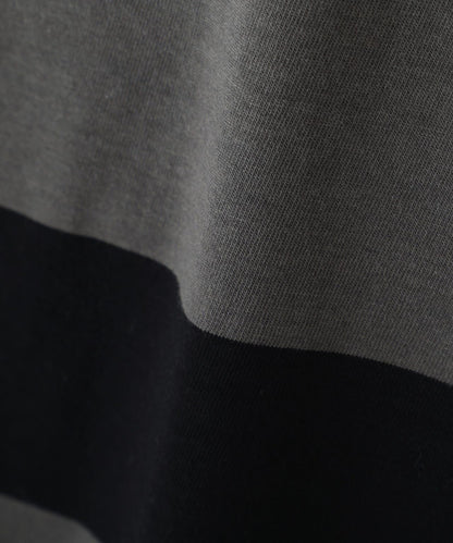 O.G. BORDER HENLEY LS T-SHIRT 條紋亨利領長袖T恤