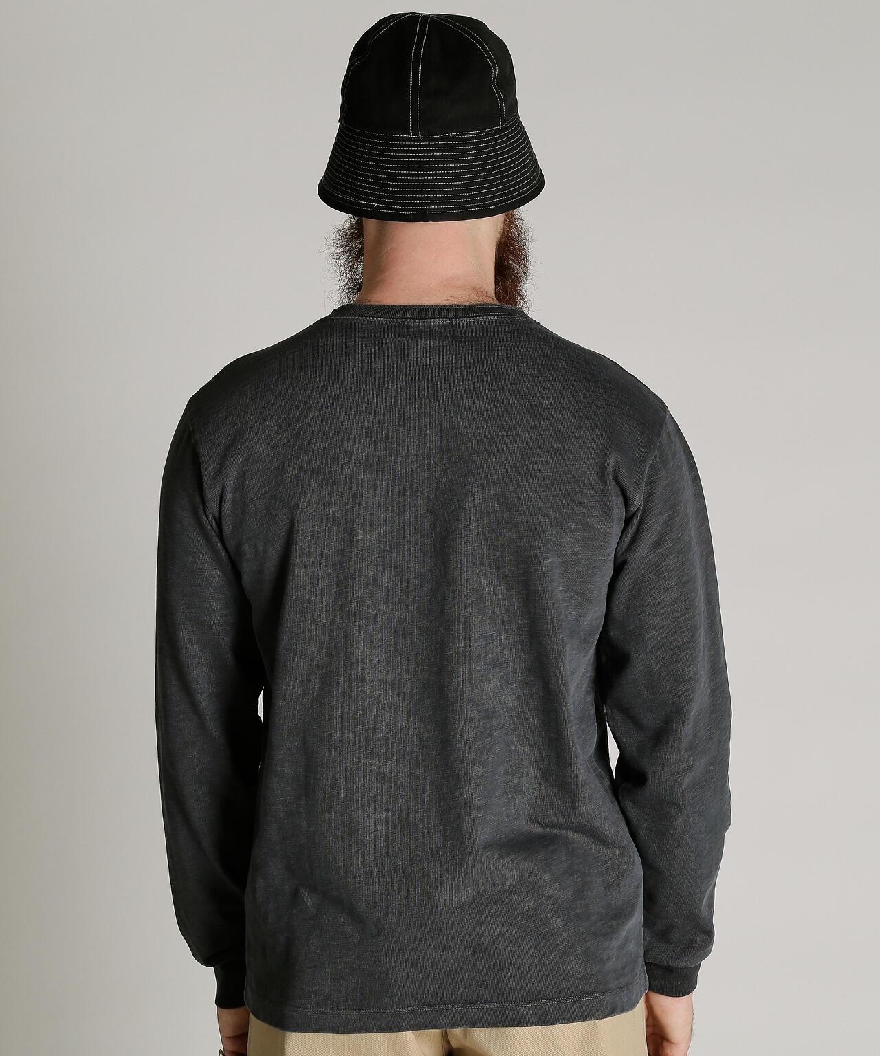 SLUB HENLEY LS T-SHIRT 亨利領長袖T恤