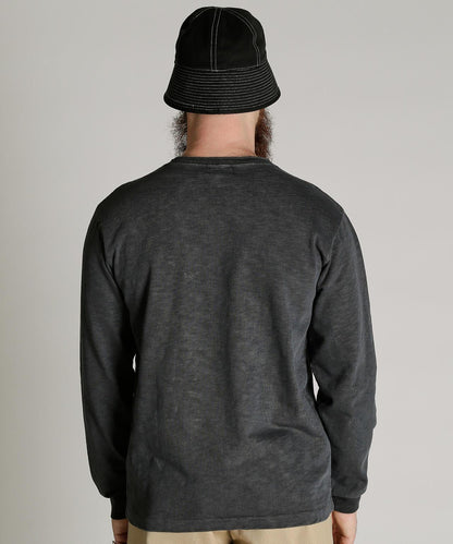 SLUB HENLEY LS T-SHIRT 亨利領長袖T恤