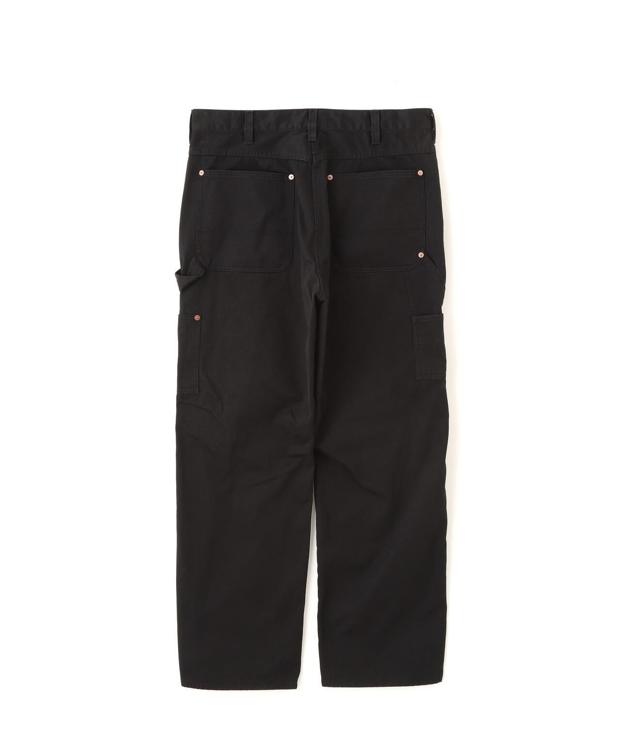 LEATHER COMB. DOUBLE KNEE PANTS 拼接雙膝長褲