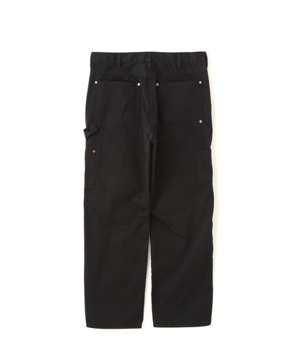 LEATHER COMB. DOUBLE KNEE PANTS 拼接雙膝長褲
