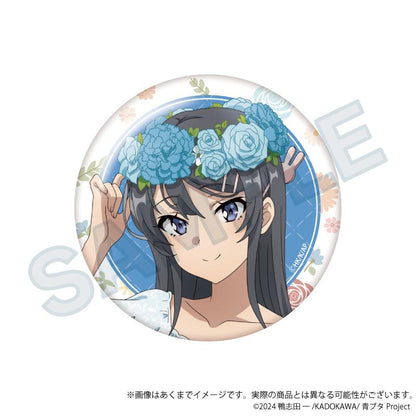 青春ブタ野郎シリーズ（青春豬頭少年系列） 花冠ver. 櫻島麻衣 ちょいデカ徽章