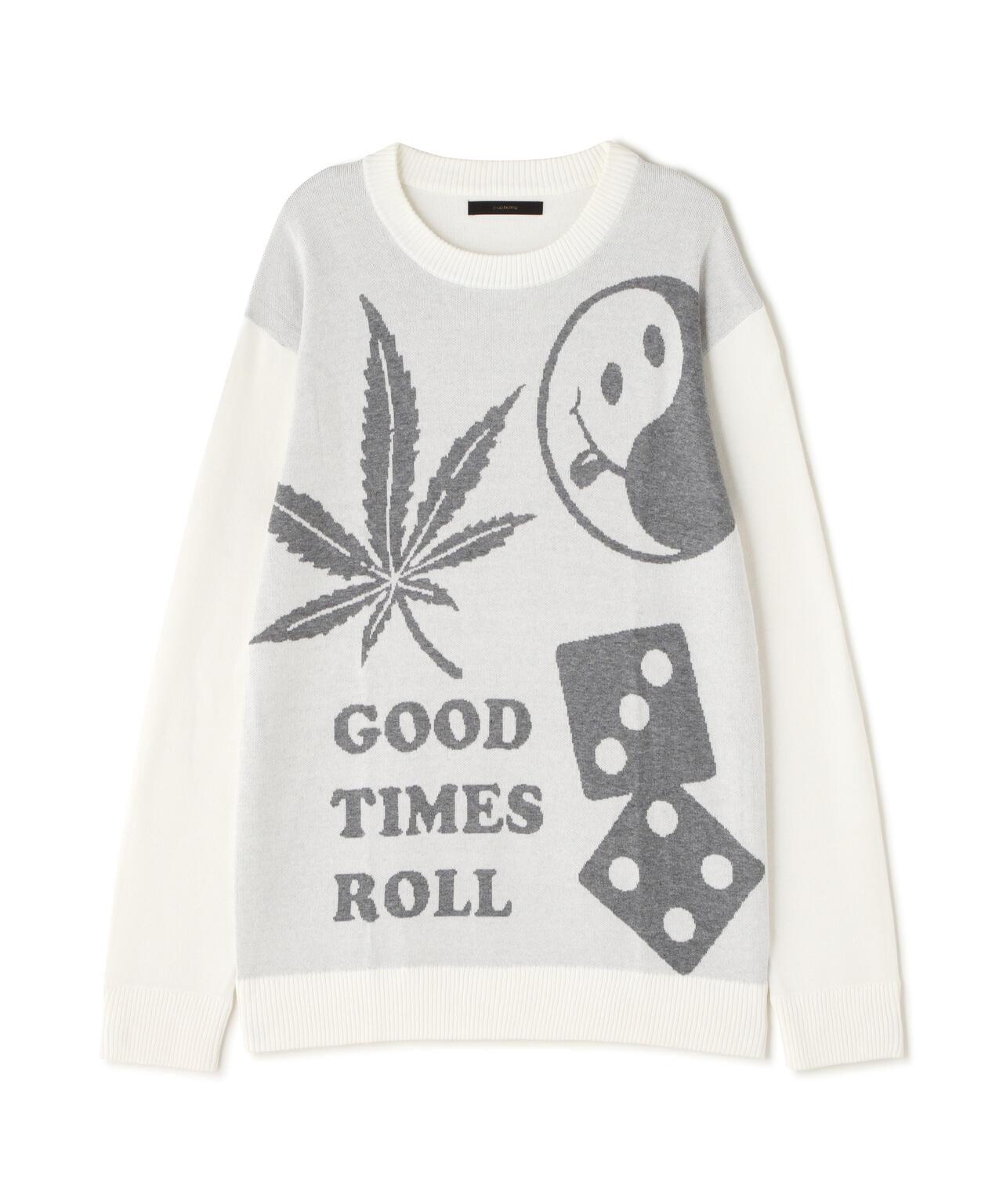 STUD MUFFIN/A/C 純色GOODTIMESROLL大提花套頭衫