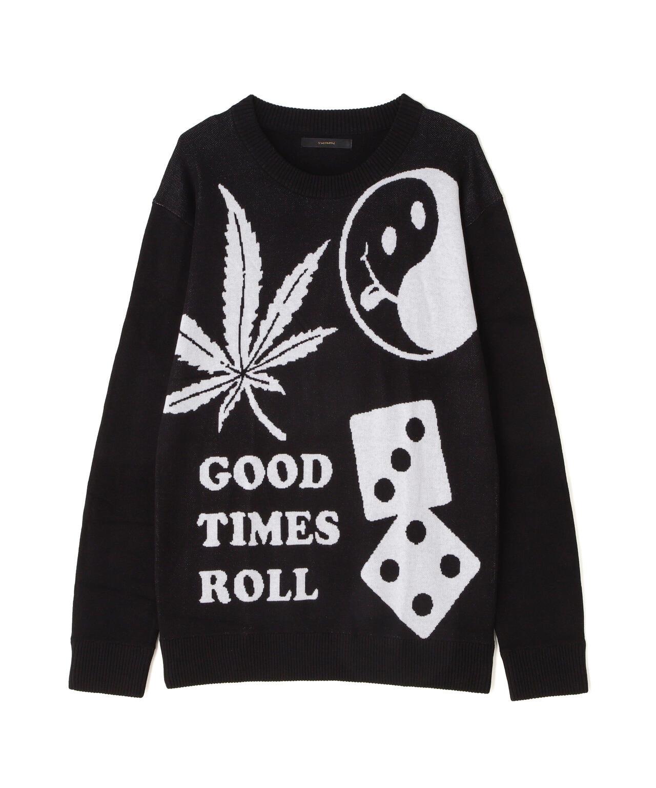 STUD MUFFIN/A/C 純色GOODTIMESROLL大提花套頭衫