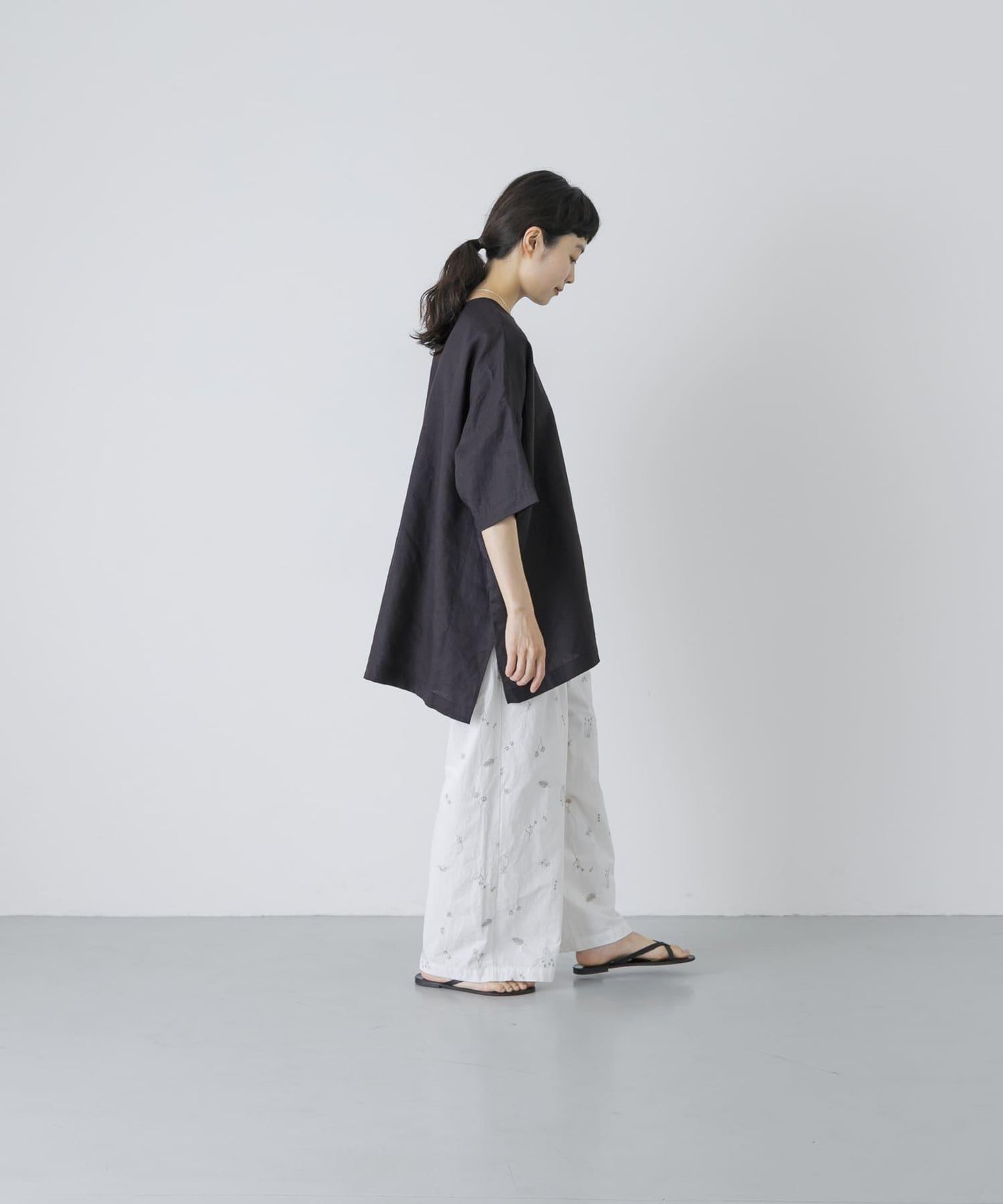 刺繡長褲