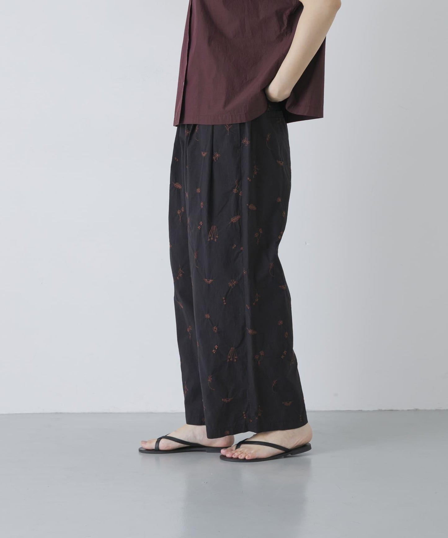刺繡長褲