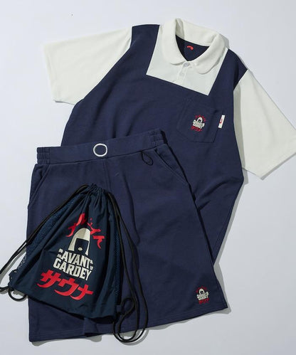 アバンギャルディ×SAUVENIR×FREAK'S STORE 聯名 オールナイトサウナ KANNAIGI 制服TEE＆半身裙＆束口包 套裝 [加絨]