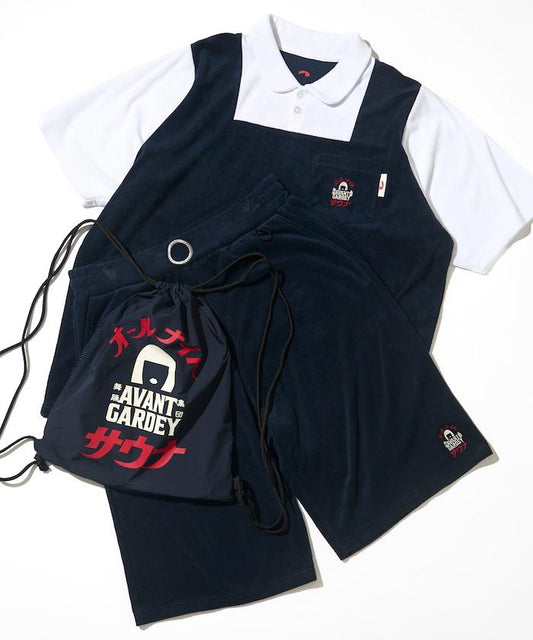 アバンギャルディ×SAUVENIR×FREAK'S STORE 聯名 全夜桑拿 KANNAIGI 制服TEE＆褲子＆束口袋 套裝 [毛圈]