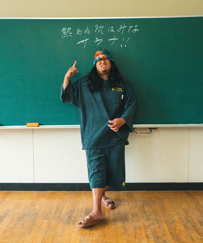 サウナ田ヒロユキ × SAUVENIR × FREAK'S STORE 聯名 KANNAIGI 附收納袋 毛圈套裝/館內服
