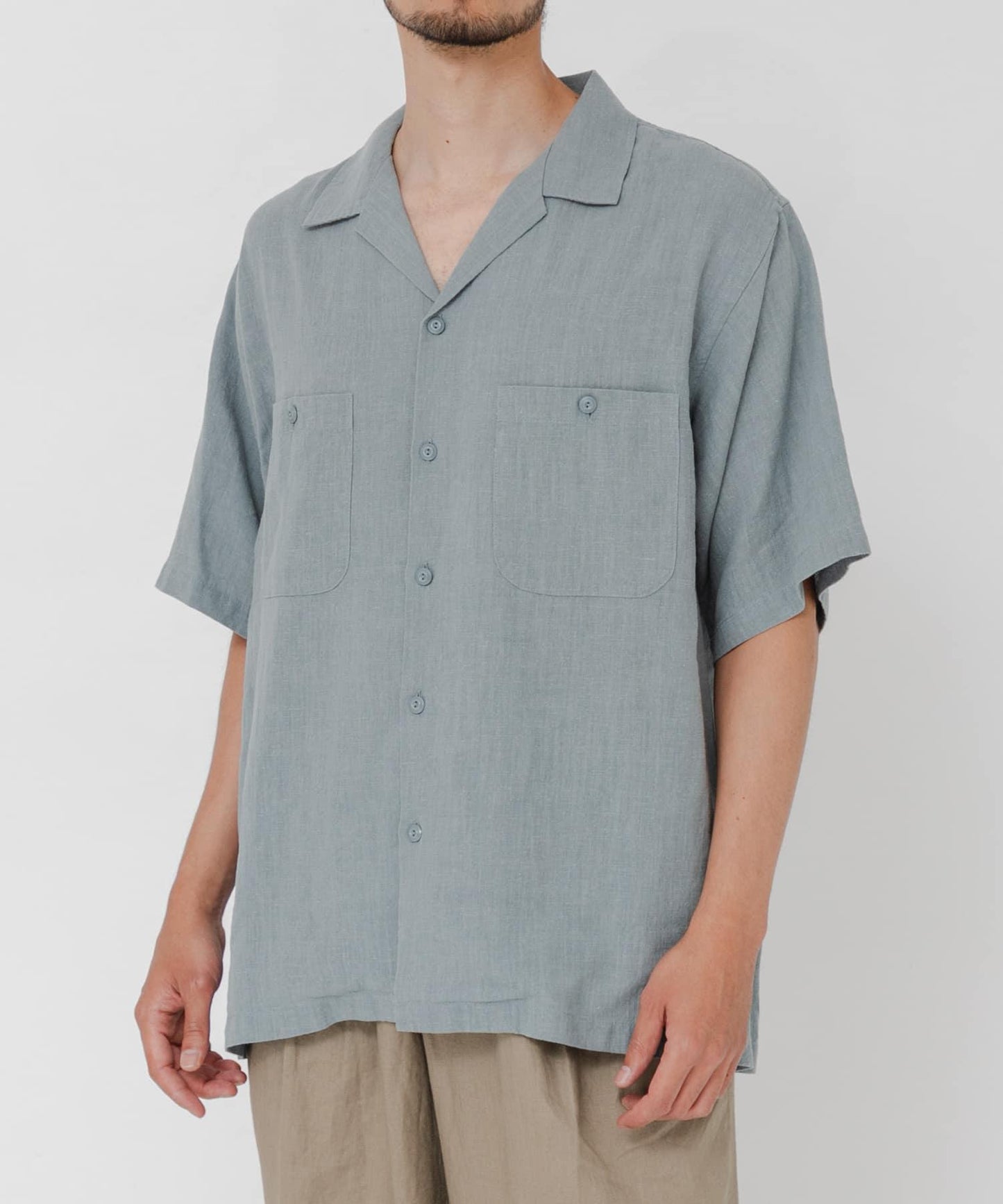 SANDWASH LINEN 開領襯衫