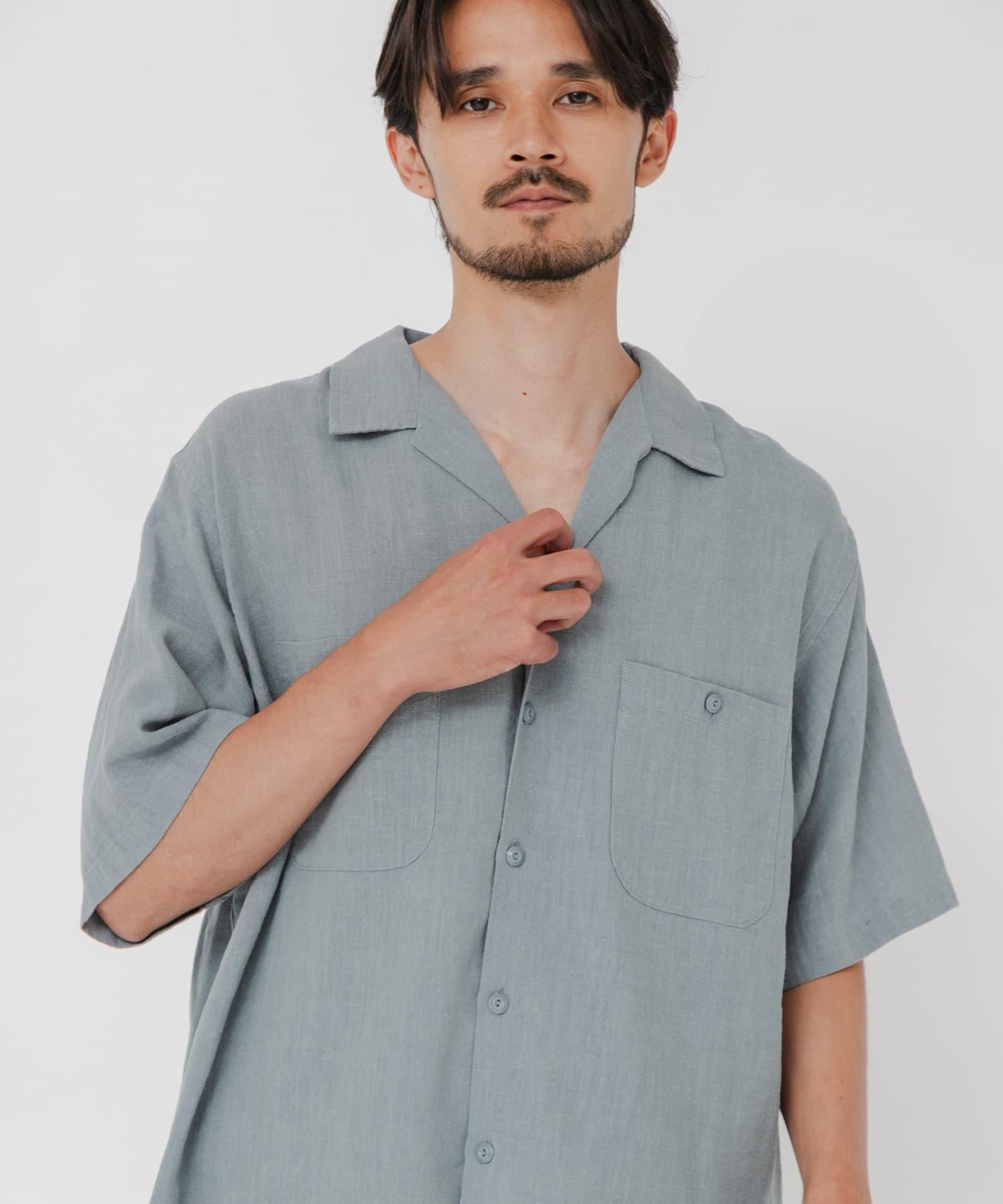 SANDWASH LINEN 開領襯衫