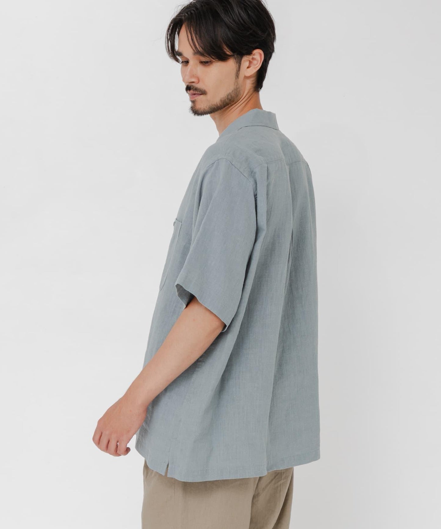SANDWASH LINEN 開領襯衫