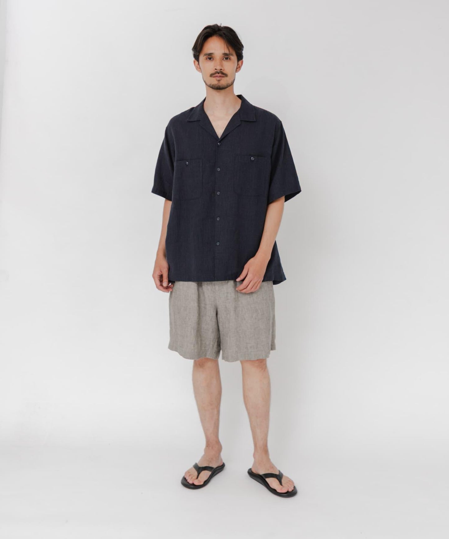 SANDWASH LINEN 開領襯衫