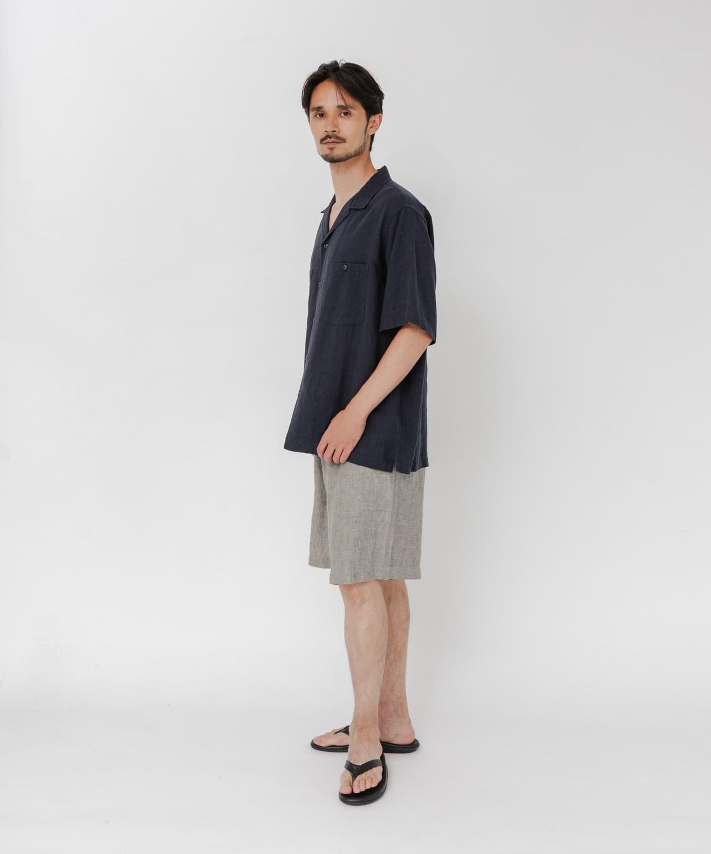 SANDWASH LINEN 開領襯衫