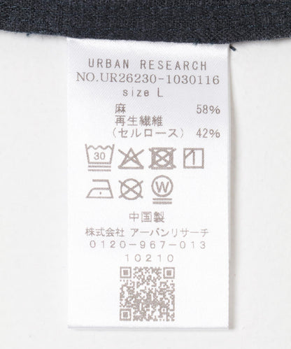 水洗做舊 亞麻 工裝襯衫