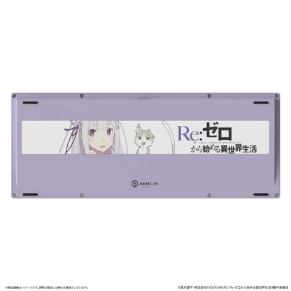 Re：從零開始的異世界生活（Re：從零開始的異世界生活） AMICIS ゲーミングキーボード 80HE 日本語配列 エミリアEdition