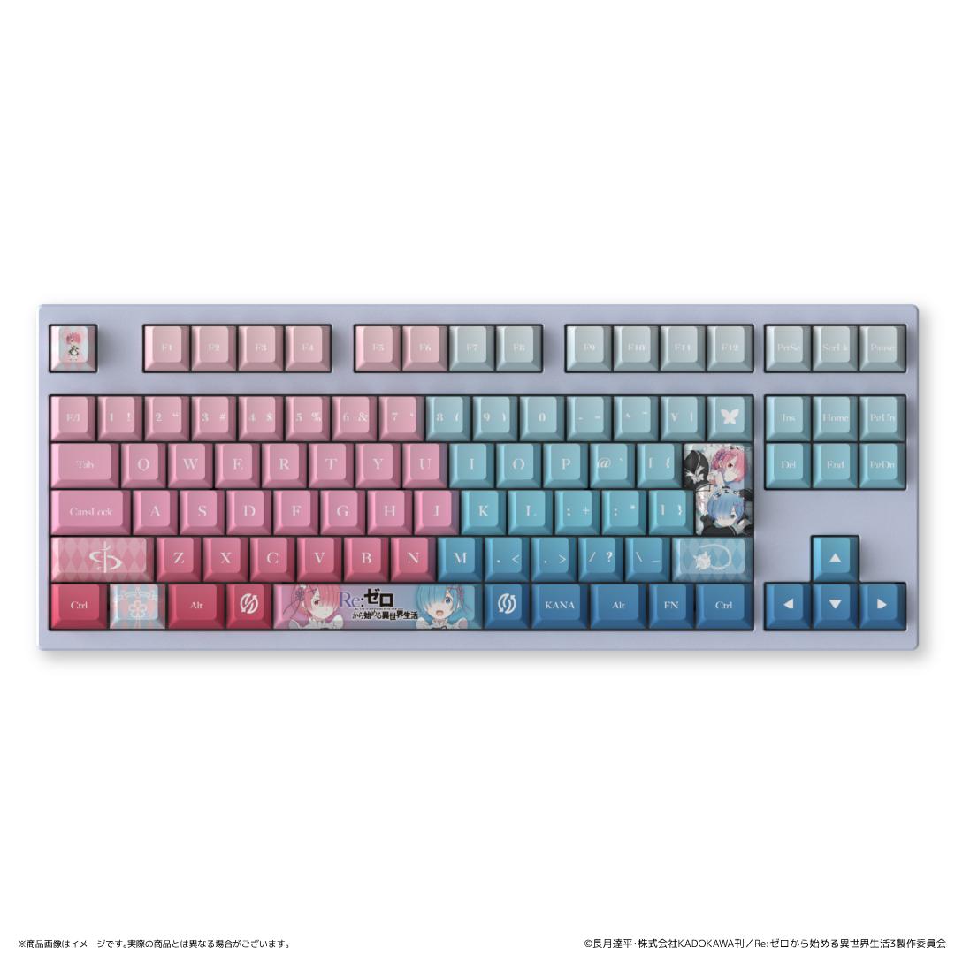 Re：從零開始的異世界生活 AMICIS ゲーミングキーボード 80HE 日本語配列 ラム＆レムEdition