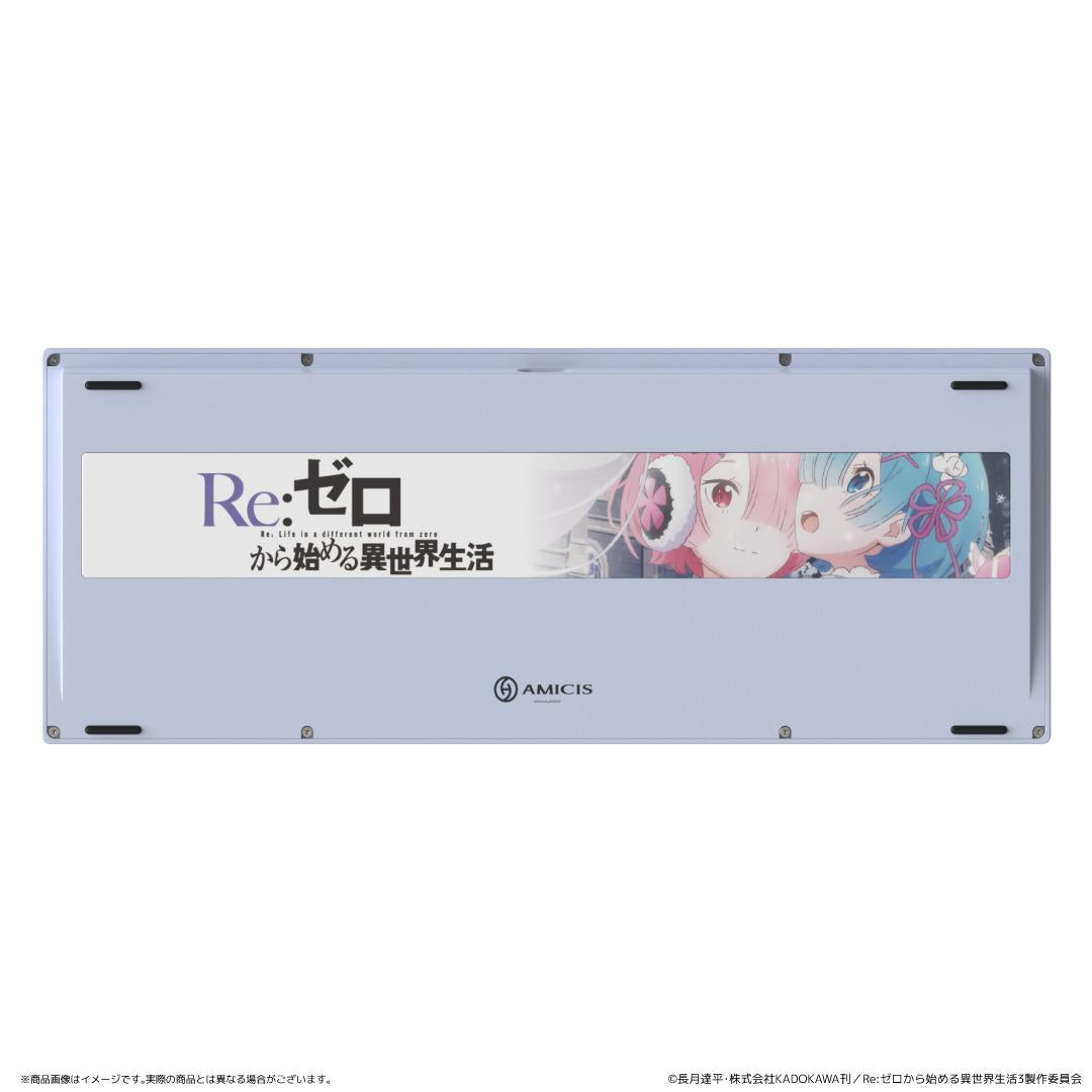 Re：從零開始的異世界生活 AMICIS ゲーミングキーボード 80HE 日本語配列 ラム＆レムEdition