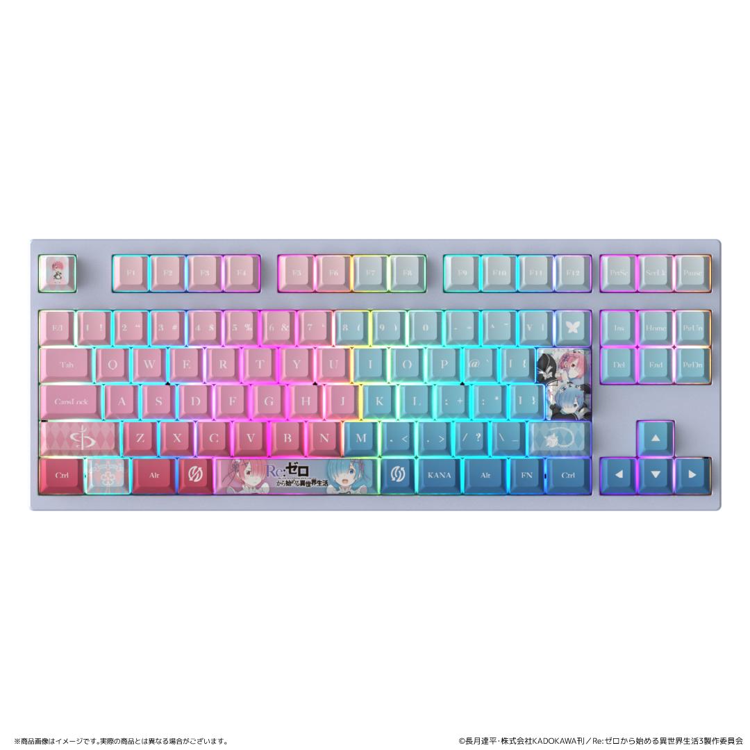 Re：從零開始的異世界生活 AMICIS ゲーミングキーボード 80HE 日本語配列 ラム＆レムEdition
