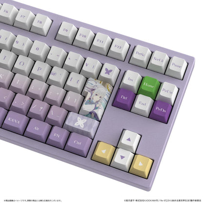 Re：從零開始的異世界生活（Re：從零開始的異世界生活） AMICIS ゲーミングキーボード 80HE 日本語配列 エミリアEdition