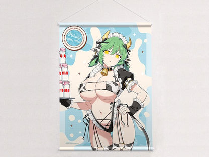 忍者大師閃亂神樂 描繪B2掛畫 (日影/牛奶女僕) W絨面革