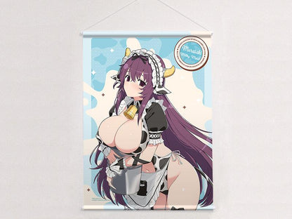 忍者大師閃亂神樂 描き下ろしB2タペストリー（紫/ミルキーメイド）W絨面掛畫