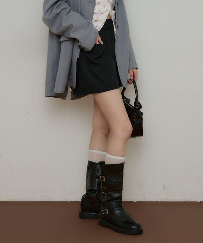 方形口袋短褲