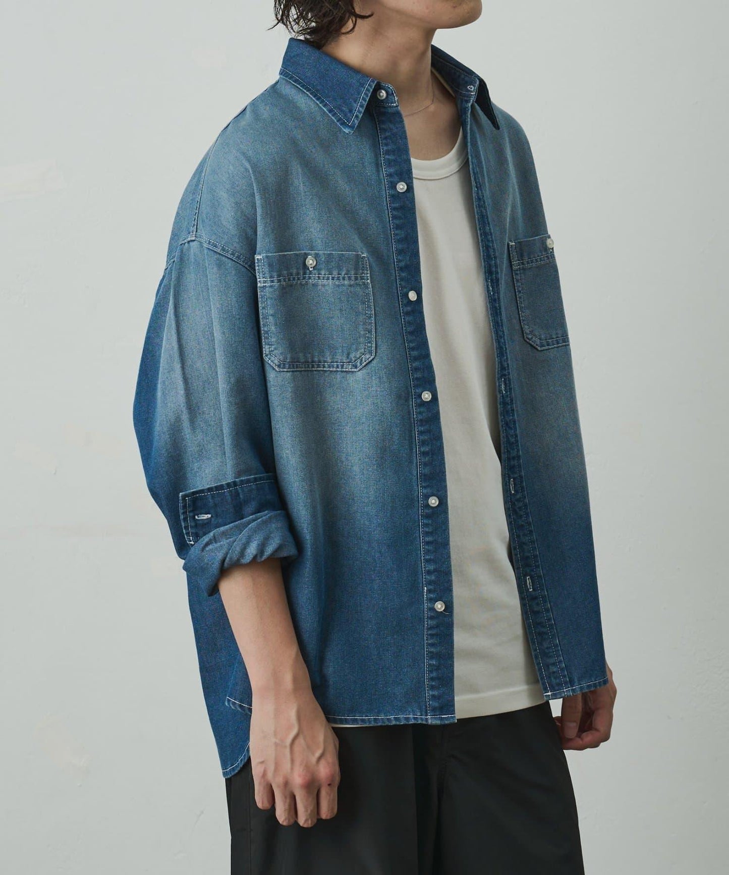 Right-on 牛仔襯衫