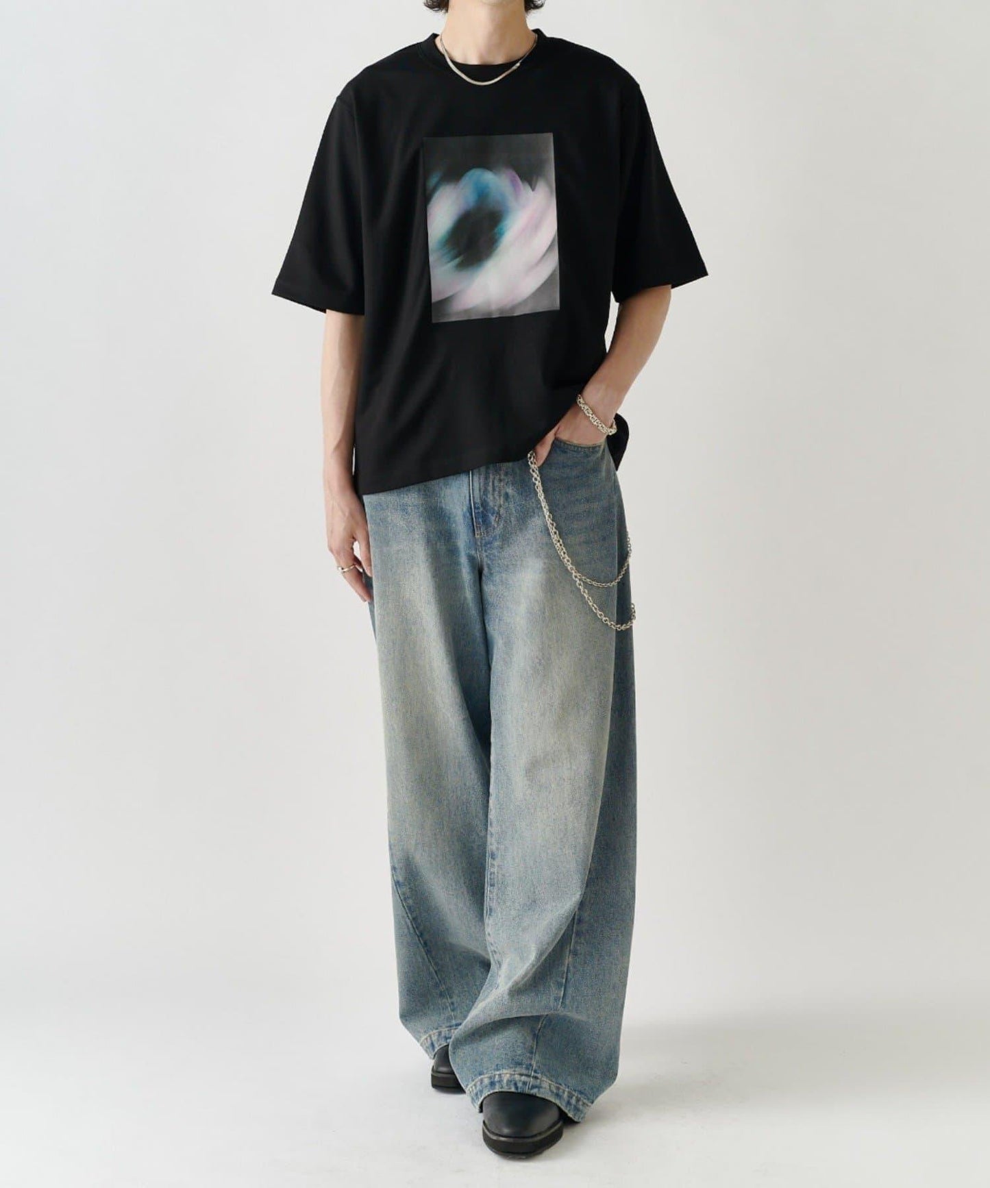 out of focus T恤 / smoke