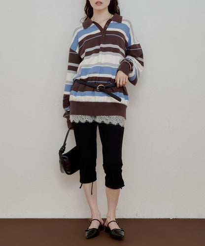 寬鬆橄欖球大版型針織衫