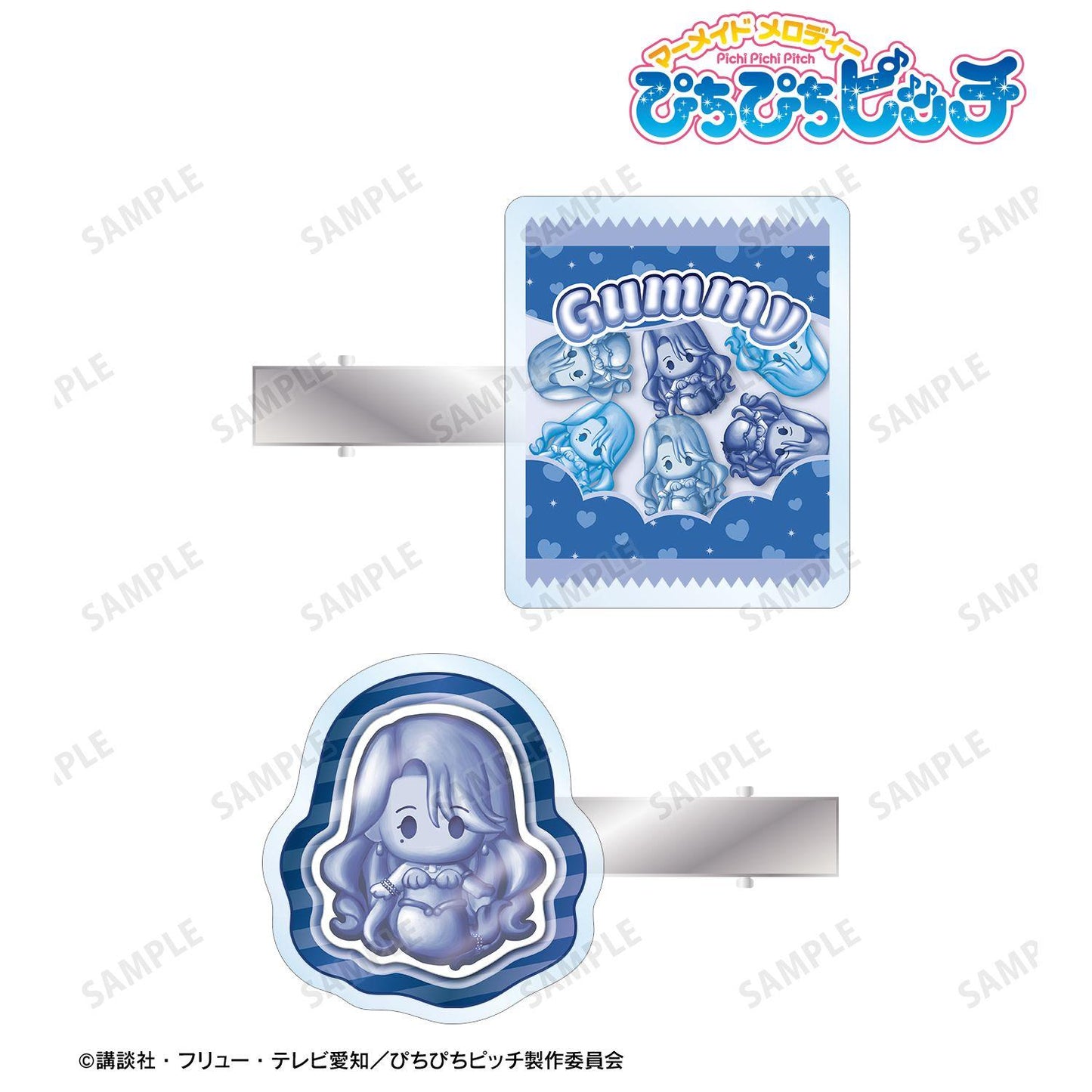 人魚的旋律 petit-sserie 諾艾爾 亞克力髮夾2件套