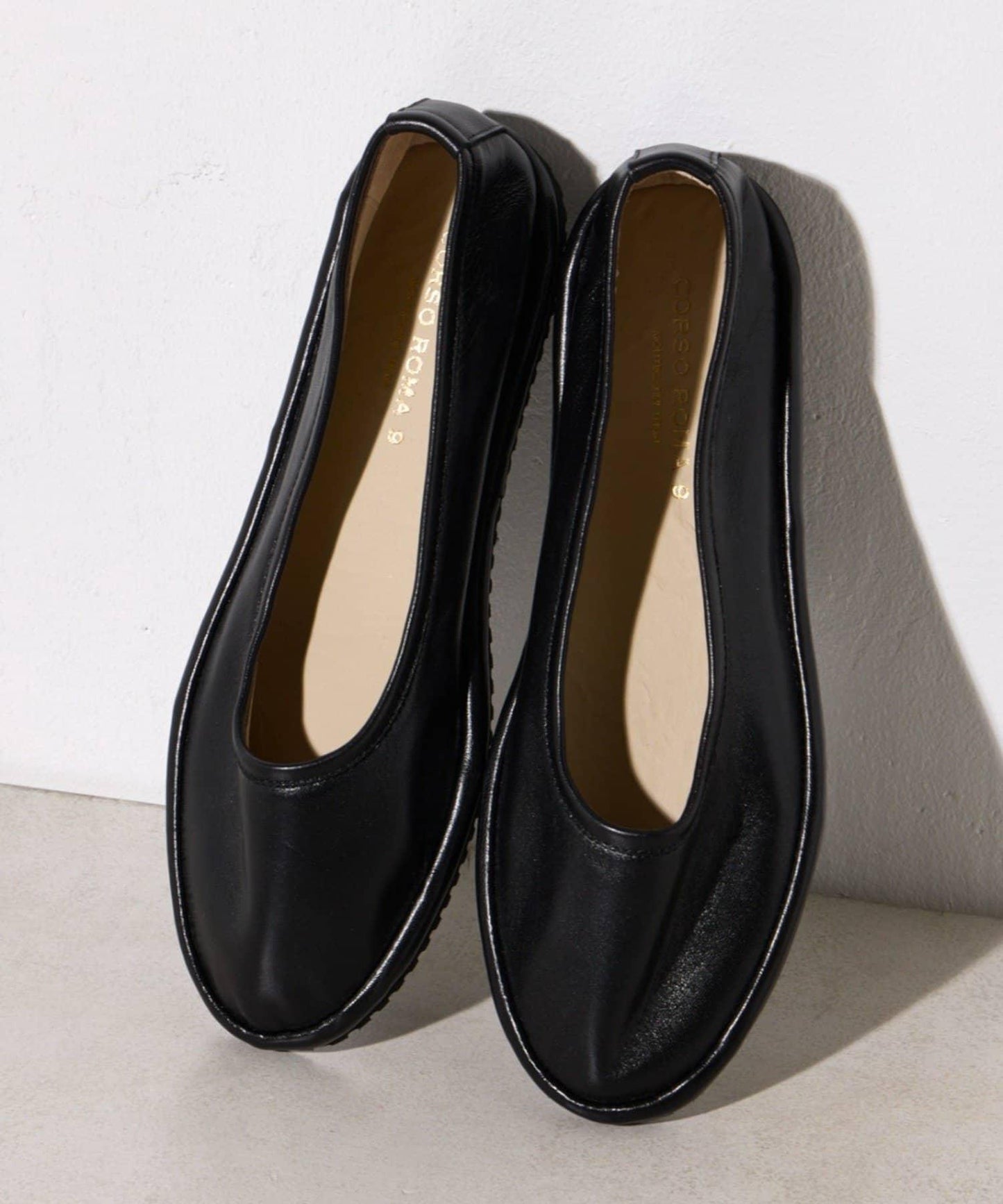 《CORSO ROMA 9》レザーフラットシューズ