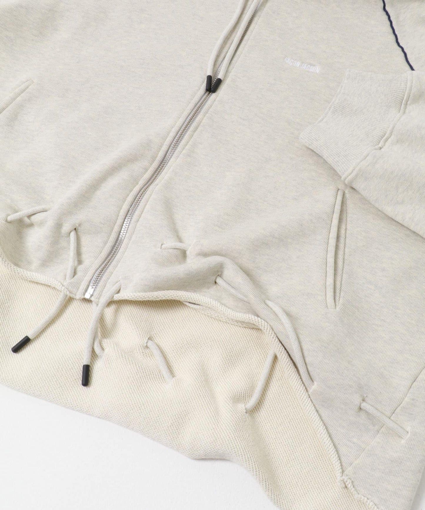 FACON JACMIN GATHERED ZIPPED HOODIE