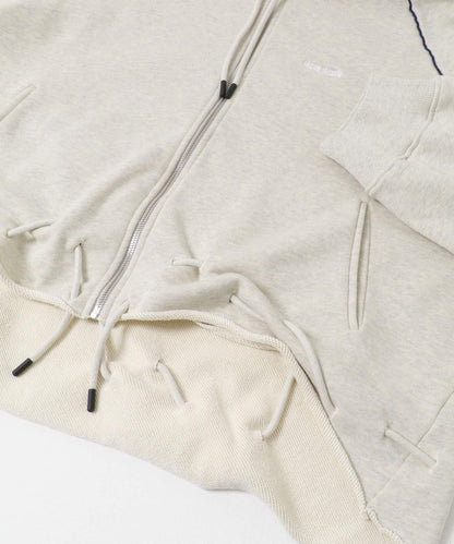FACON JACMIN GATHERED ZIPPED HOODIE
