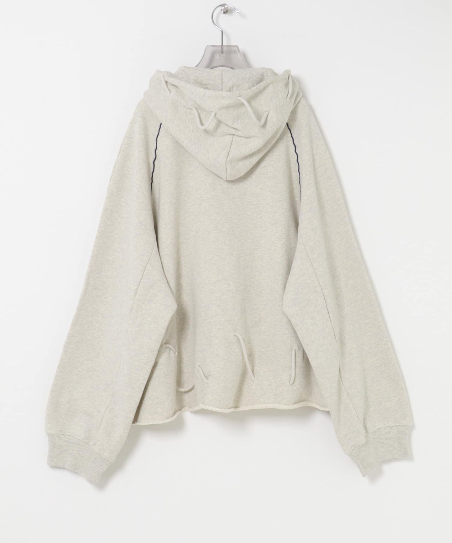 FACON JACMIN GATHERED ZIPPED HOODIE