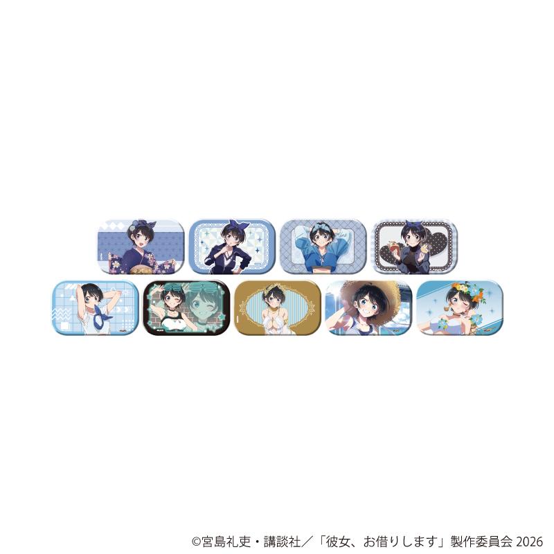 租借女友 スクエア缶バッジ03 更科瑠夏 コンプリートセット（全9種）