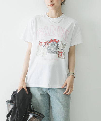 GANNI JERSEY 可愛動物圖案 T恤