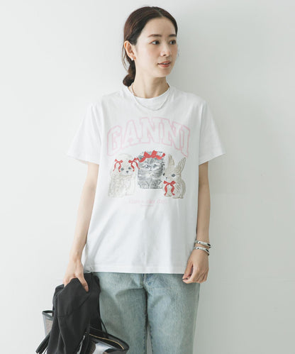 GANNI JERSEY 可愛動物圖案 T恤