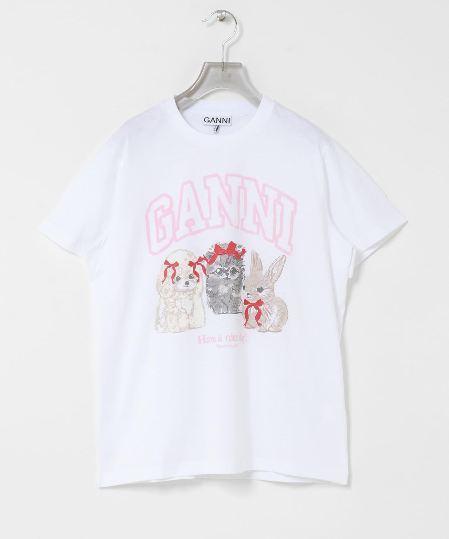 GANNI JERSEY 可愛動物圖案 T恤