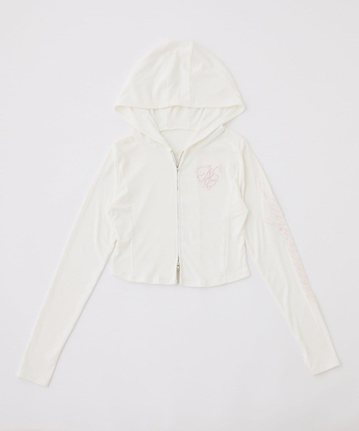 防紫外線 接觸冷感 刺繡連帽衛衣