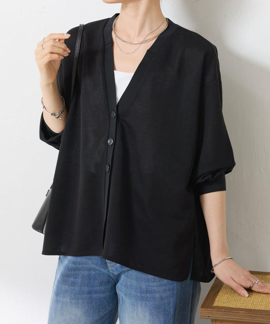 薄款空氣層面料針織開衫