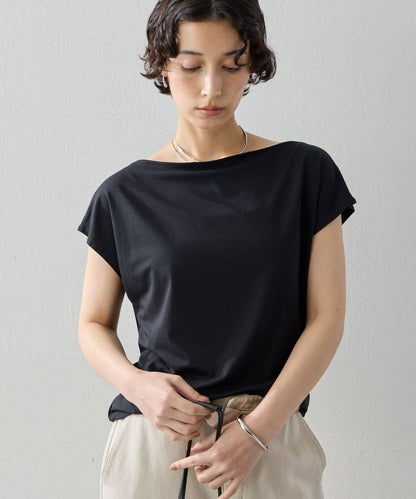 法式露肩T恤