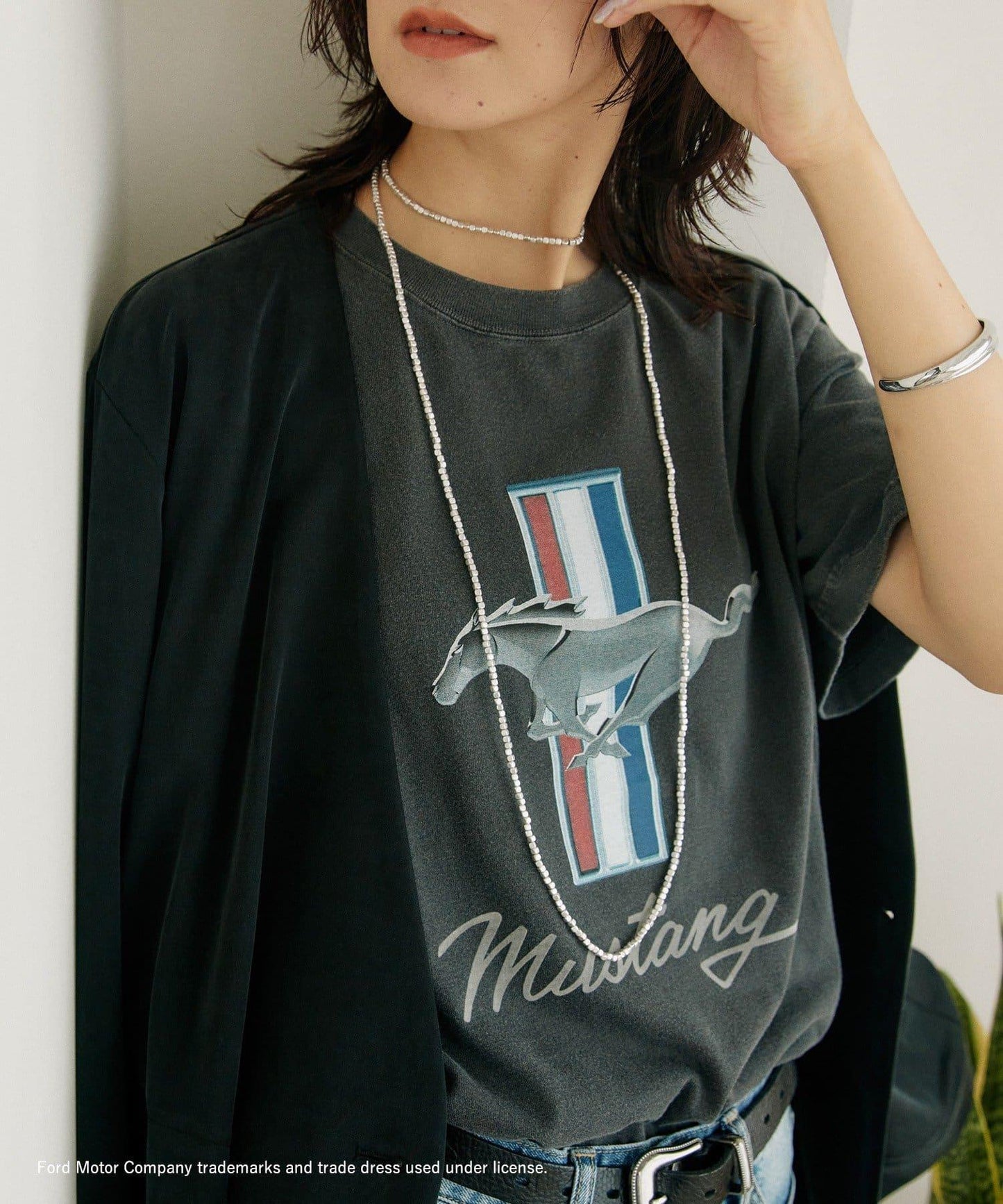 【聯名/棉100%】FORD MUSTANG Tee/8月上旬お屆け予定