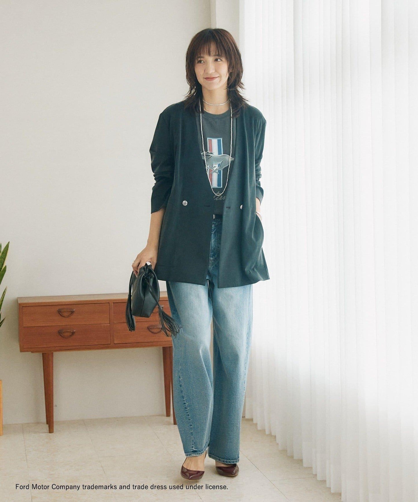 【聯名/棉100%】FORD MUSTANG Tee/8月上旬お屆け予定