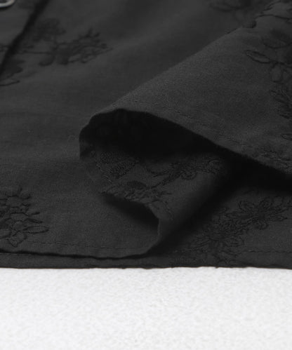 棉質刺繡A字襯衫