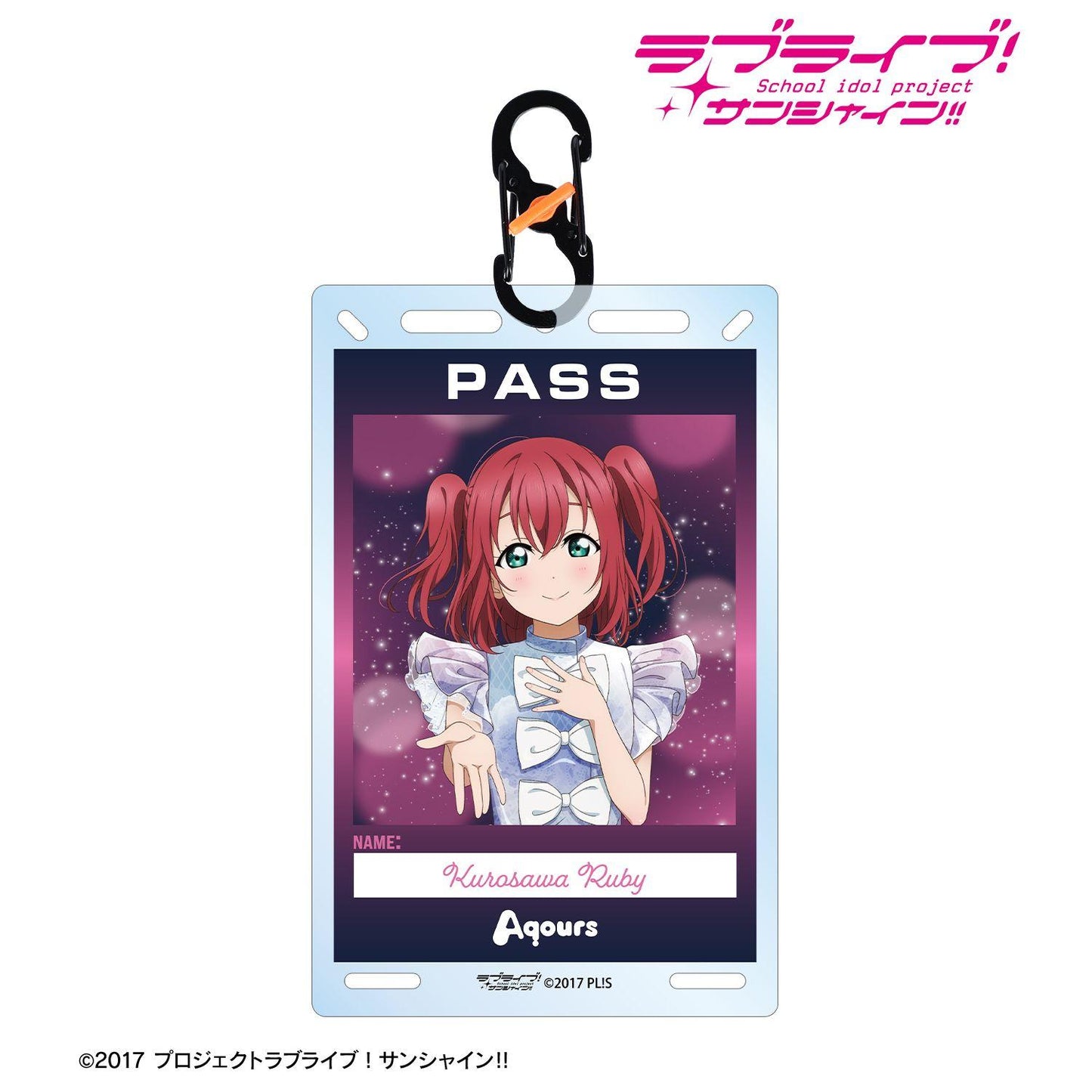 ラブライブ！サンシャイン!!（LoveLive! Sunshine!!） 描き下ろし 黒澤ルビィ 3rdソロコンサートver. 卡扣式卡片型亞克力鑰匙扣