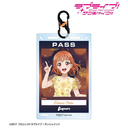 ラブライブ！サンシャイン!!（LoveLive! Sunshine!!） 描き下ろし 高海千歌 3rdソロコンサートver. 卡拉比納卡片型亞克力鑰匙扣