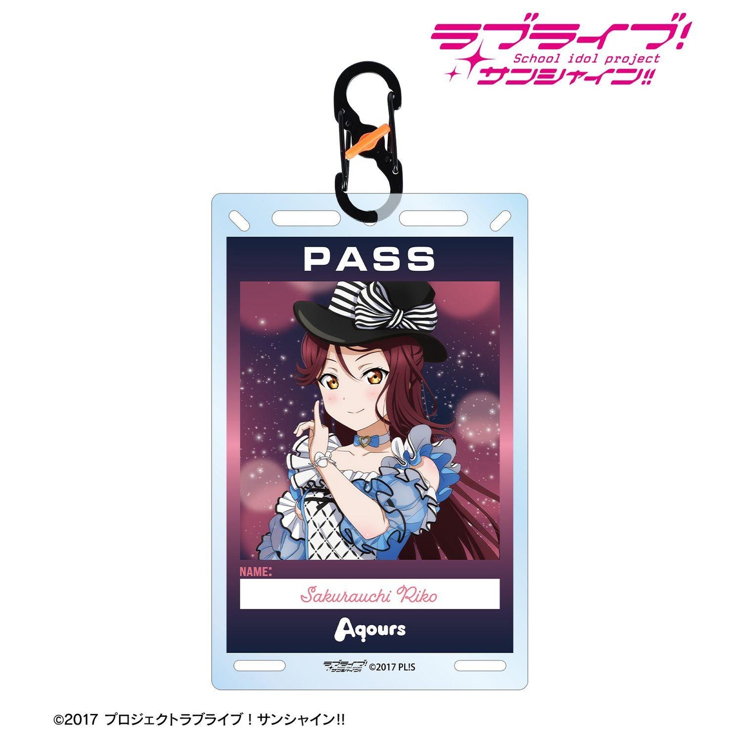 ラブライブ！サンシャイン!!（LoveLive! Sunshine!!） 描き下ろし 桜內梨子 3rdソロコンサートver. 卡拉比納扣卡片式亞克力鑰匙扣